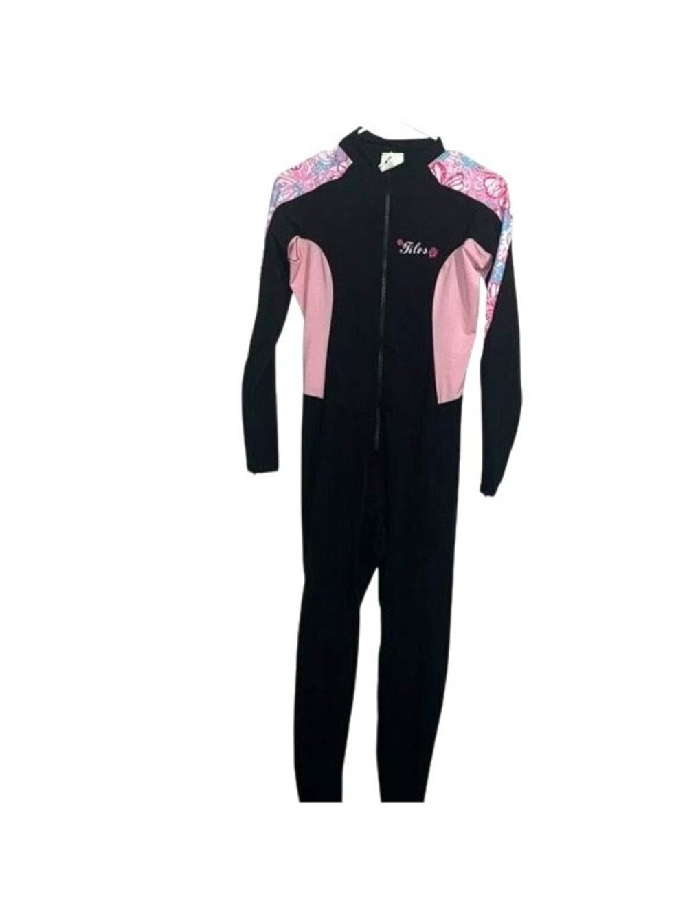 Womens Tilos Full-Body Wetsuit XL Black & Pink Nylon/Spandex Blend - Picture 2 of 11